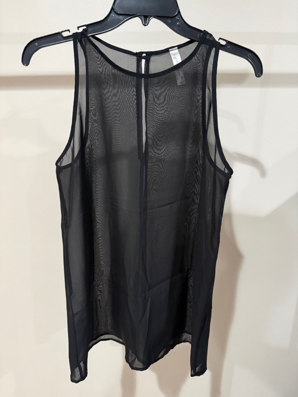 Lyss Loo Black Sheer Sleeveless Mesh Top